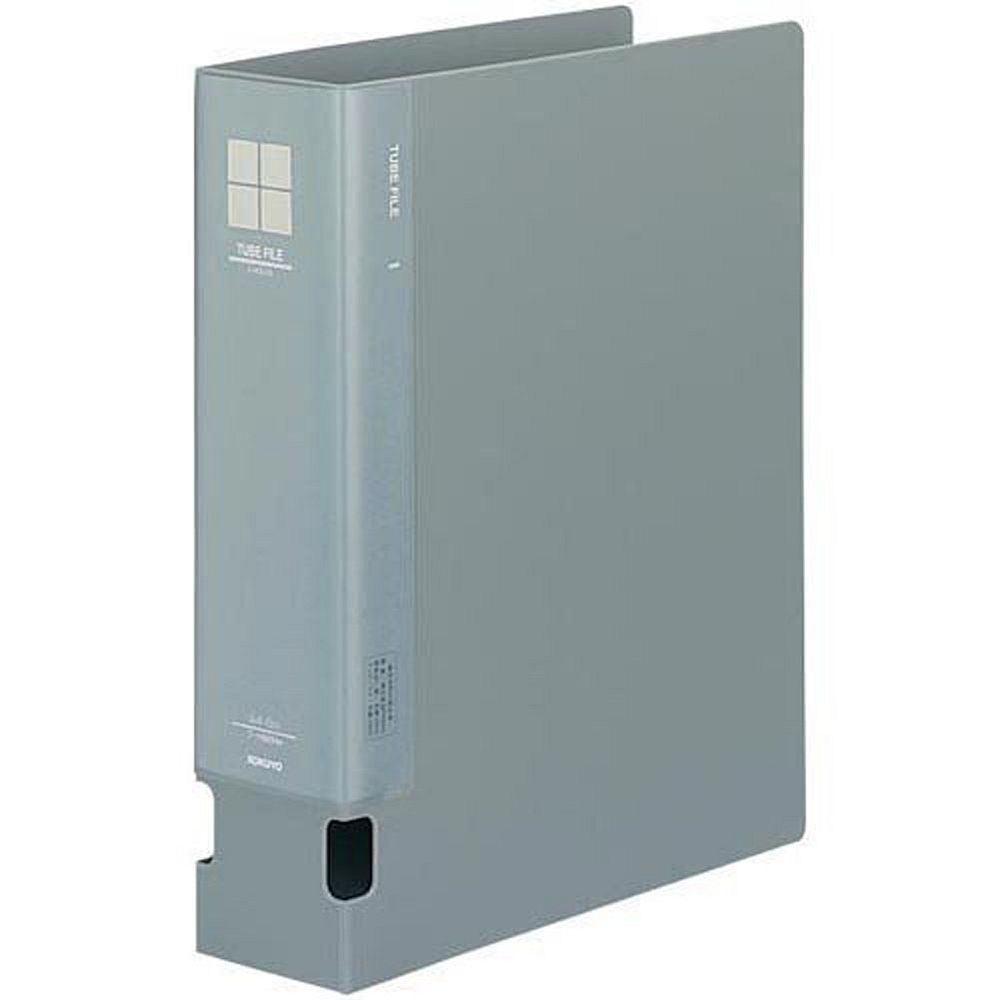 コクヨ チューブファイル 発泡PPシート表紙 A4 2穴 600枚収容 グレー フ-F660NM【北海道・沖縄・離島配送不可】