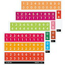 (まとめ買い)コクヨ ナンバーシールミックス 0から9 永 11種 計240片 L-FCM 〔×5〕【北海道・沖縄・離島配送不可】