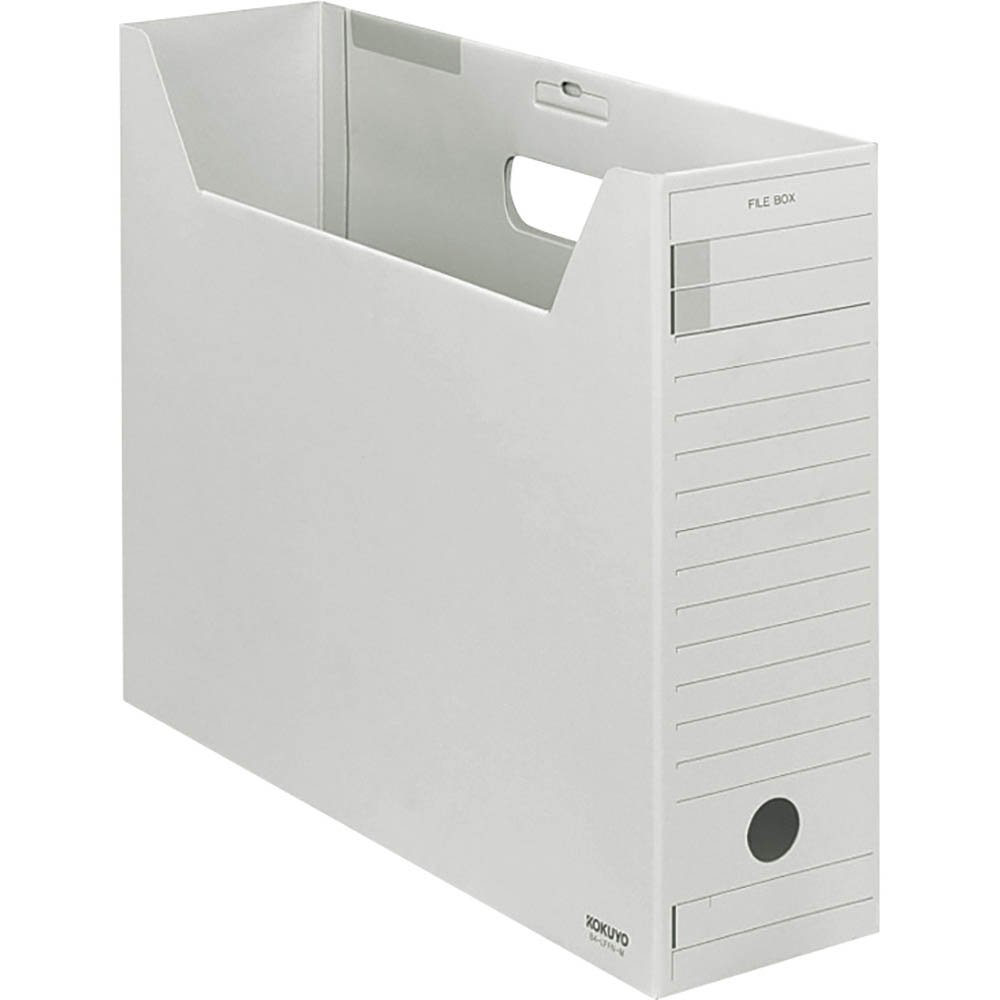 （まとめ買い）コクヨ ファイルボックス-FS Fタイプ フタ付 B4 グレー B4-LFFN-M 〔5個セット〕【北海..