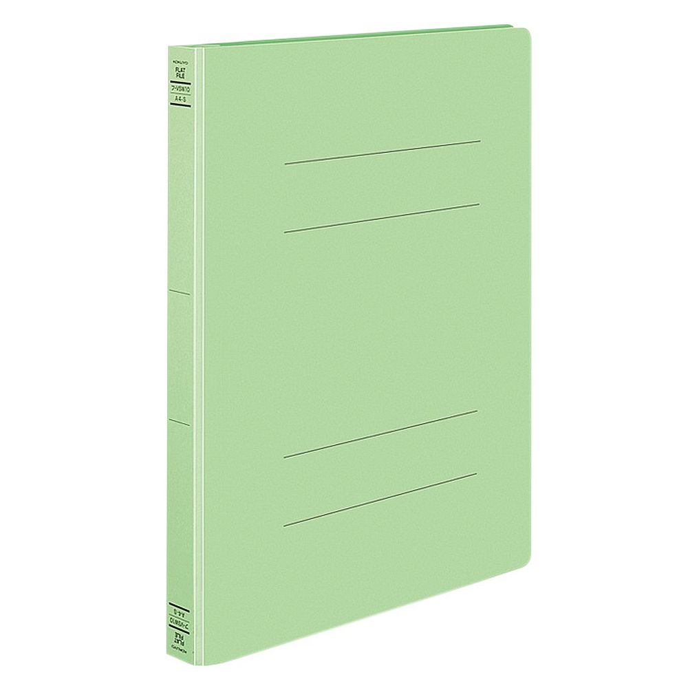 （まとめ買い）コクヨ フラットファイル PP加工紙表紙 樹脂製とじ具 2穴 A4 250枚収容 緑 フ-VSW10G 〔10冊セット〕【北海道・沖縄・離島配送不可】