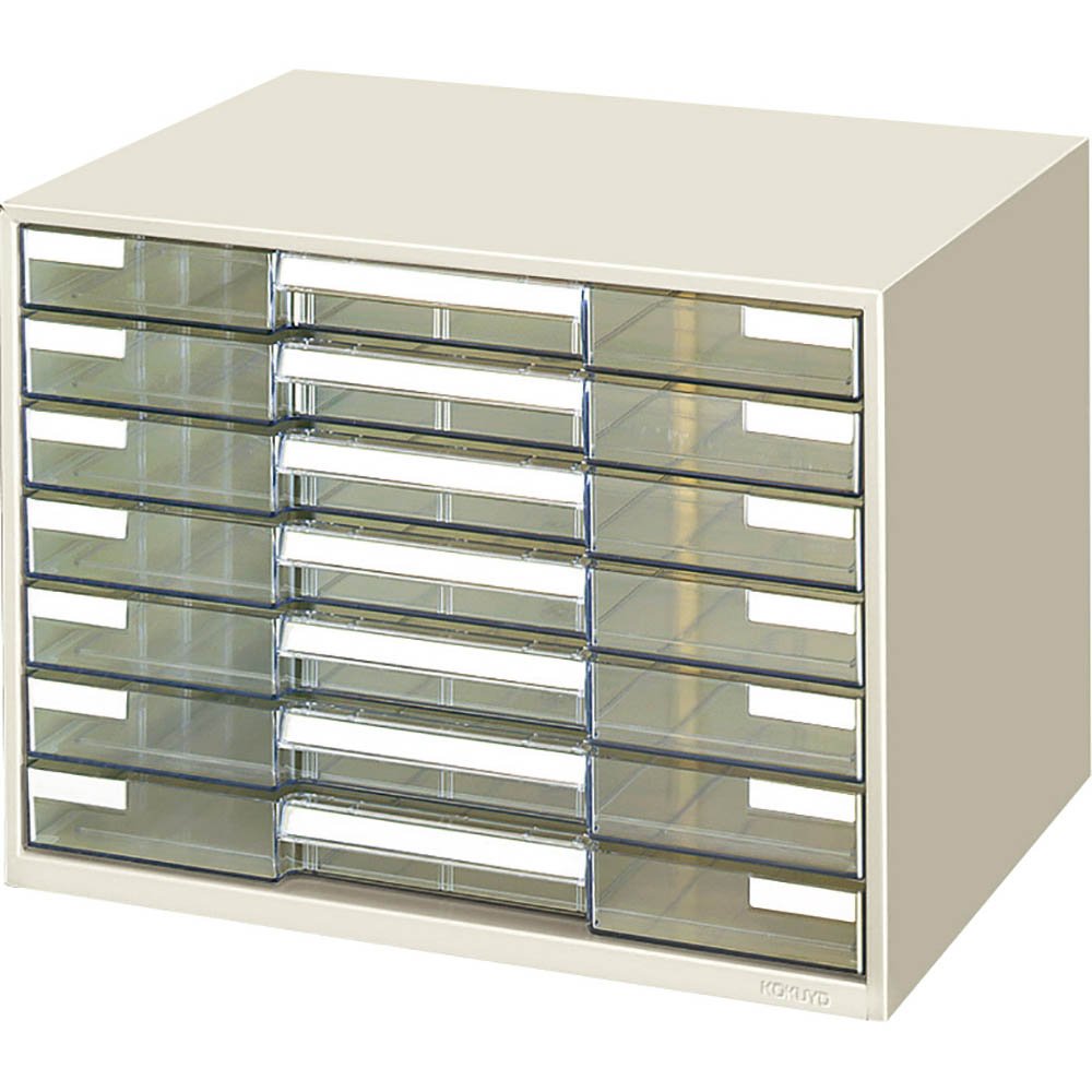 コクヨ レターケース 透明プラスチック引き出し A3 横 7段 LC-YAG7M【北海道・沖縄・離島配送不可】