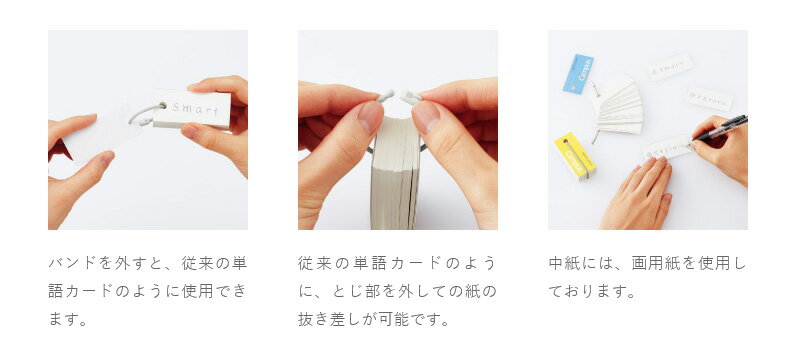 【メール便発送】コクヨ キャンパス バンドでまとまる単語カード ブルー タン-201B