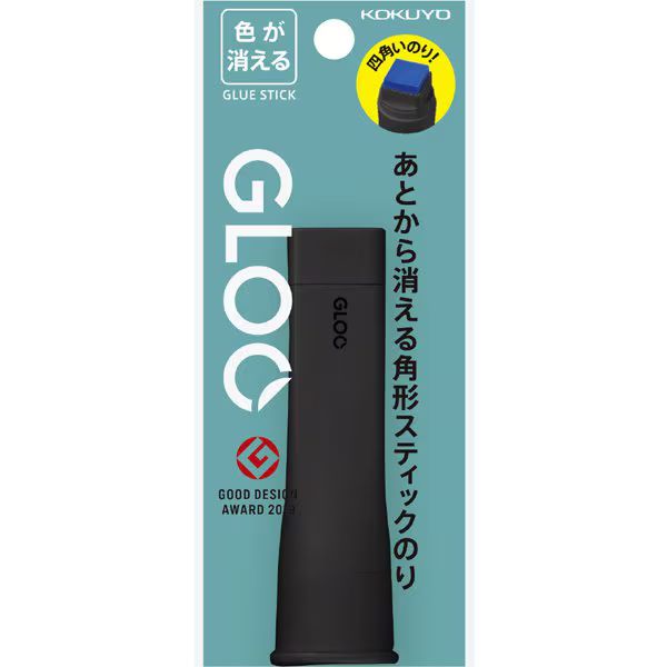 【メール便発送】コクヨ グルー スティックのり 色が消える 黒 吊り下げパック タ-G311D-1P