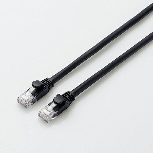【メール便発送】エレコム LANケーブル CAT6A スタンダード 1m ブラック LD-GPA/BK1【代引不可】