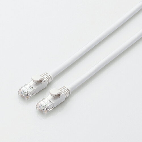 【メール便発送】エレコム LANケーブル CAT6A スタンダード 5m ホワイト LD-GPA/WH5【代引不可】