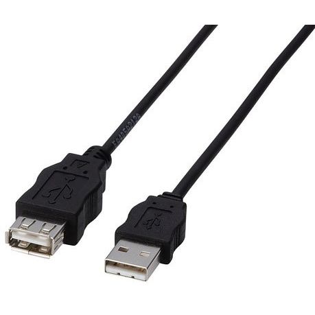 【メール便発送】エレコム USB延長ケーブル RoHS指令準拠 USB A オス-USB A メス 3.0m ブラック USB-ECOEA30【代引不可】