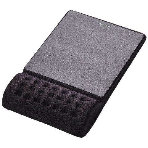 【メール便発送】エレコム 疲労軽減リストレスト一体型マウスパッド ”COMFY”ハード(ブラック) MP-096BK..