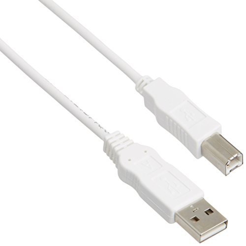 【メール便発送】エレコム USB2.0ケーブル ABタイプ RoHS指令準拠 1.0m ホワイト USB2-ECO10WH【代引不可】