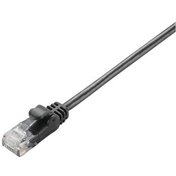 【メール便発送】エレコム やわらかLANケーブル（Cat5E準拠） LD-CTY/BK2【代引不可】