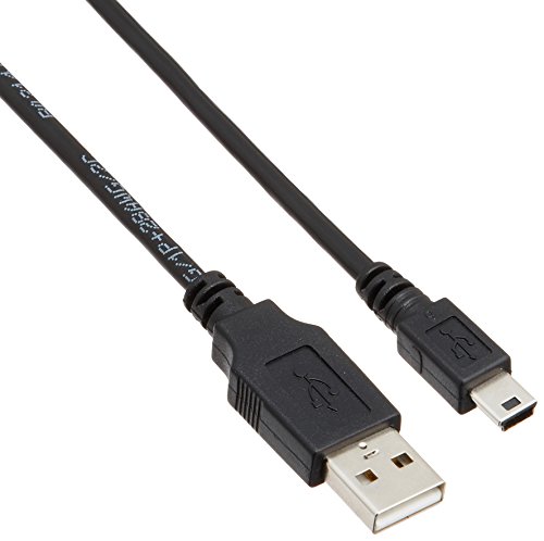【メール便発送】エレコム USB2.0ケーブル A-miniBタイプ ノーマル 1m ブラック U2C-M10BK【代引不可】
