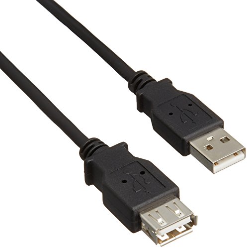 【メール便発送】エレコム USB2.0延長ケーブル A-Aメスタイプ ノーマル 2m ブラック U2C-E20BK【代引不可】