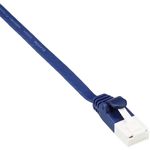 [Mail Order Shipping] ELECOM LAN Cable CAT6A Gigabit Flat 10m Blue Metallic [PlayStation 4 Compatible] LD-GFA/BM10 [Cash on Delivery Not Available]