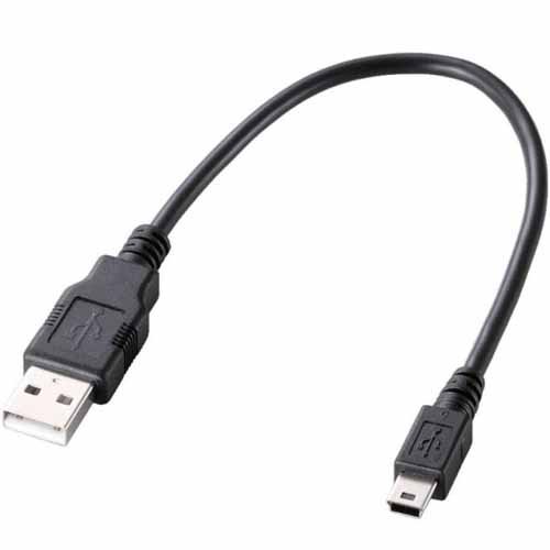 【メール便発送】エレコム PS3 USBケーブル A-miniBタイプ 0.25m ブラック U2C-GMM025BK【代引不可】