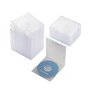 エレコム CD/DVDスリムプラケース 1枚収納 50パック クリア CCD-JSCS50CR【代引不可】【北海道・沖縄・離島配送不可】(2)