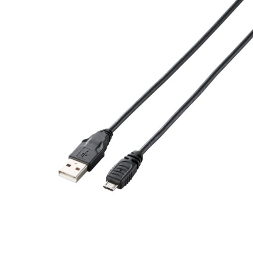 【メール便発送】エレコム microUSBケーブル PS4対応 2m ブラック GM-U2CAMB20BK【代引不可】