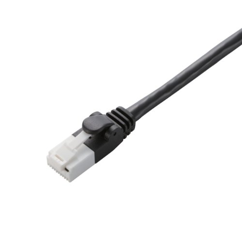 【メール便発送】エレコム LANケーブル 爪折れ防止 CAT6対応 RoHs指令準拠 3m 簡易パッケージ仕様(ブラック) LD-GPT/BK3/RS【代引不可】