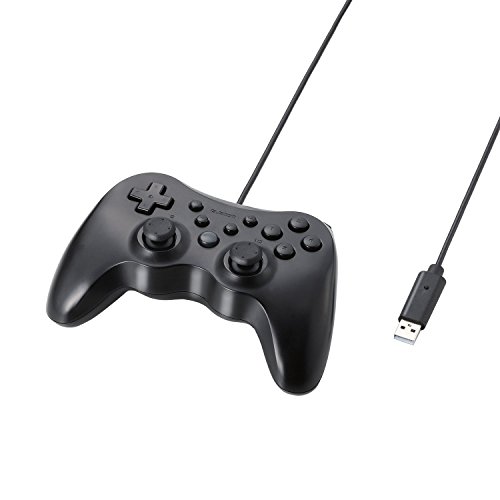 エレコム ゲームパッド 12ボタン 連射機能付 ブラック JC-U3712TBK【代引不可】【北海道・沖縄・離島配送不可】