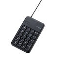 エレコム 有線テンキーボード Sサイズ メンブレン 高耐久 USBハブ付 ブラック TK-TCM014BK【代引不可】【北海道・沖縄・離島配送不可】(2)