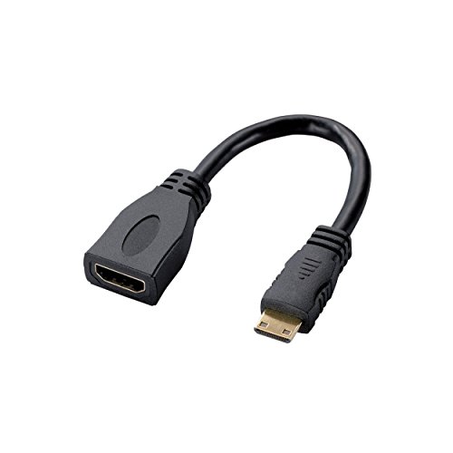 【メール便発送】エレコム HDMI変換ケーブル Aメス-Cオス(HDMI-mini) ブラック AD-HDAC2BK【代引不可】