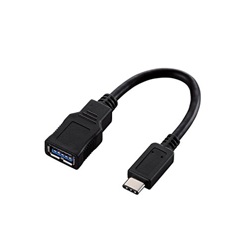 【メール便発送】エレコム USB Type-C変換 ケーブル ブラック USB3-AFCM01BK【代引不可】