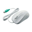 エレコム 光学式マウス/PS2/3ボタン/ホワイト/ROHS指令準拠 M-K6P2RWH/RS【代引不可】【北海道・沖縄・離島配送不可】(2)
