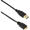 エレコム USB3.0ケーブル A-microBタイプ スリム 1m ブラック USB3-AMBX10BK【代引不可】【北海道・沖縄・離島配送不可】(2)