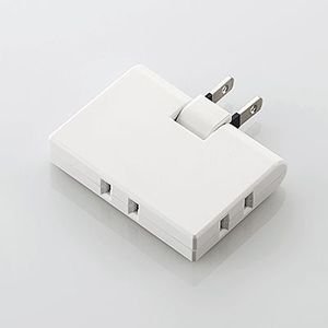 【メール便発送】エレコム コーナータップ 3個口 ホワイト T-TR03-2300WH【代引不可】