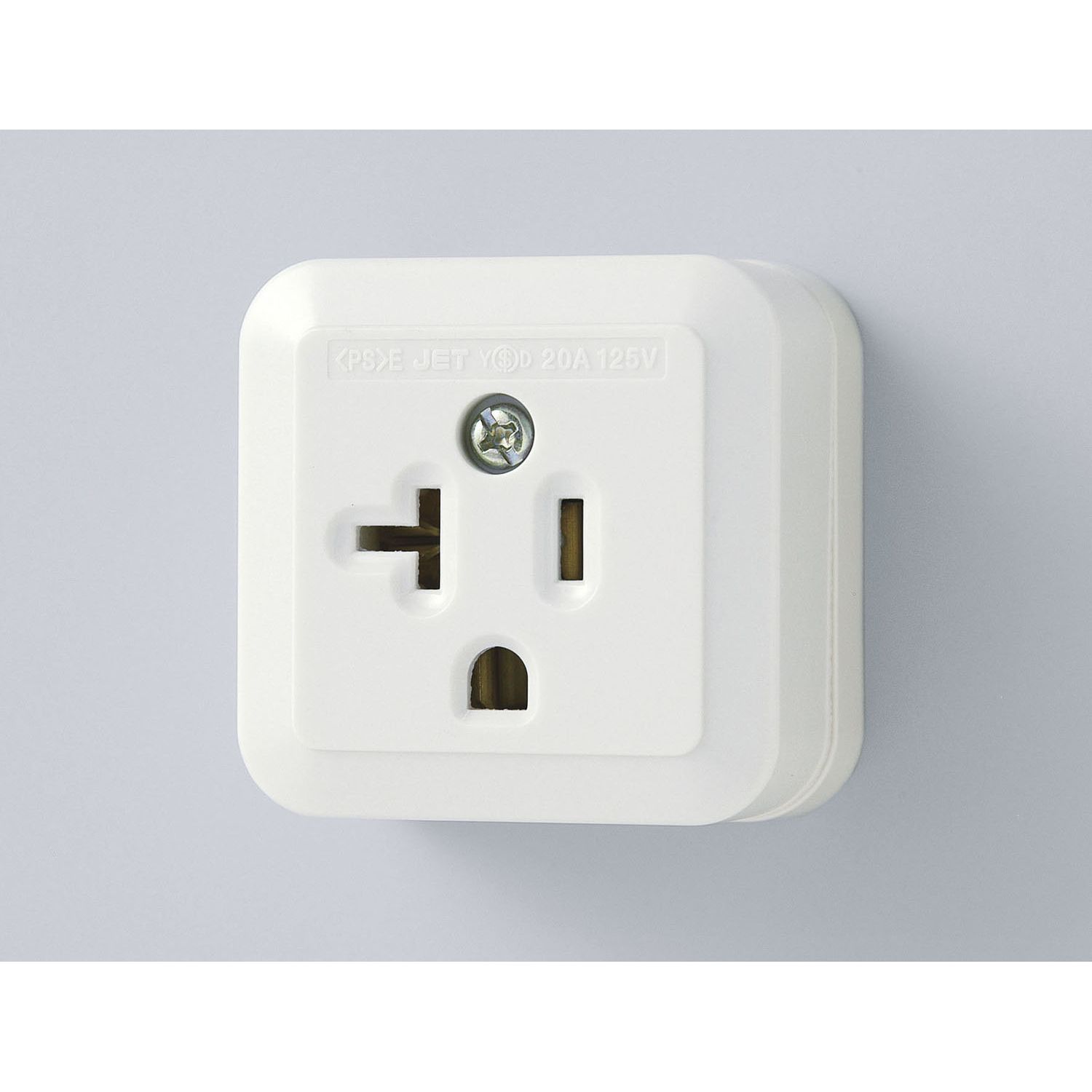 ELPA 接地角型コンセント A-58H【北海道・沖縄・離島配送不可】(2)