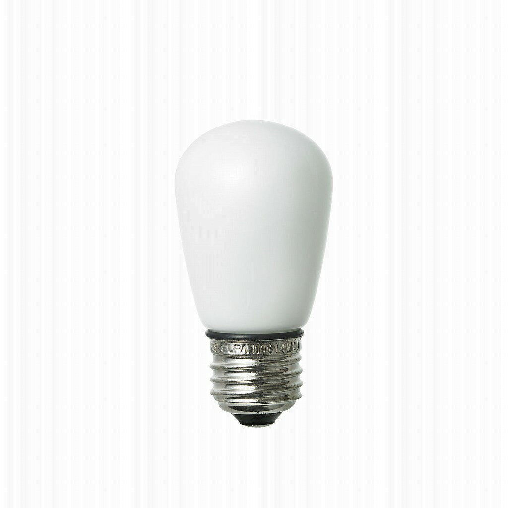 Small Light Bulbs - ELPA LED電球サイン形防水E26L色 LDS1L-G-GWP901【北海道・沖縄・離島配送不可】
