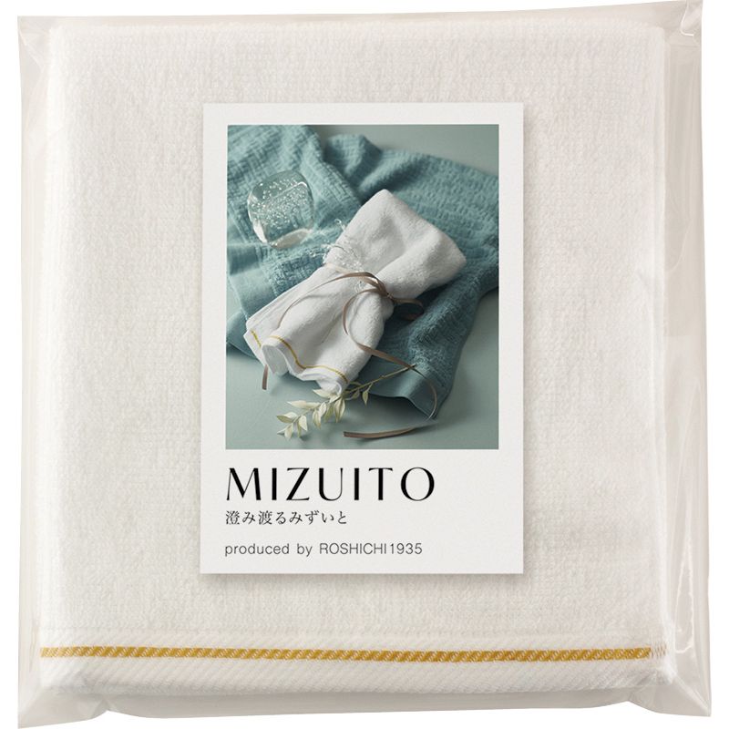 【ギフト】MIZUITO 澄み渡るみずいと 大阪泉州ハンドタオル ホワイト 【北海道・沖縄・離島配送不可】