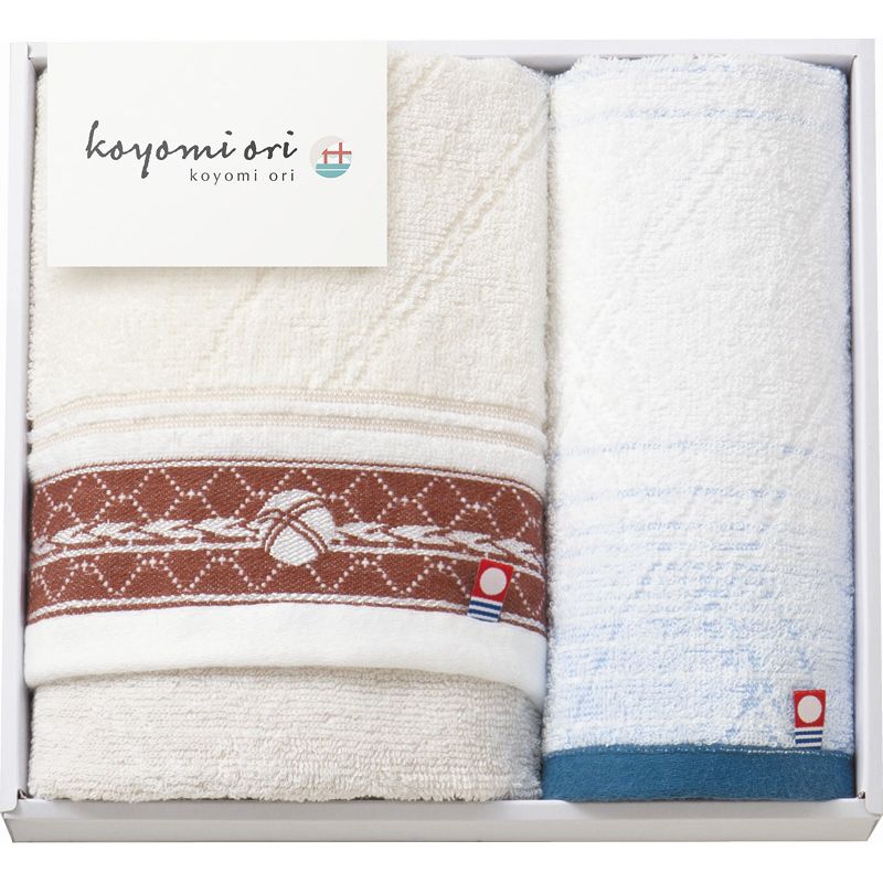 【ギフト】今治タオル koyomi ori フェイスタオル&ウォッシュタオル 【北海道・沖縄・離島配送不可】