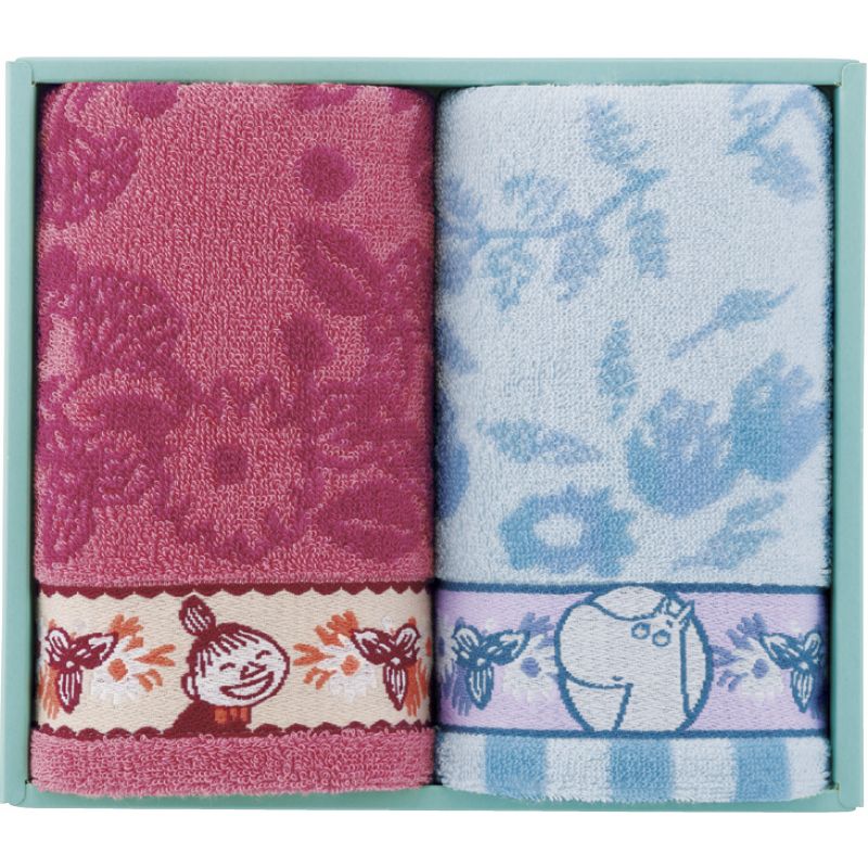 【ギフト】ムーミン ピックオンニ フェイスタオル2P 【北海道・沖縄・離島配送不可】