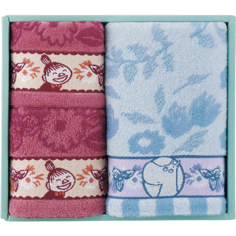 【ギフト】ムーミン ピックオンニ フェイスタオル2P&タオルハンカチ 【北海道・沖縄・離島配送不可】