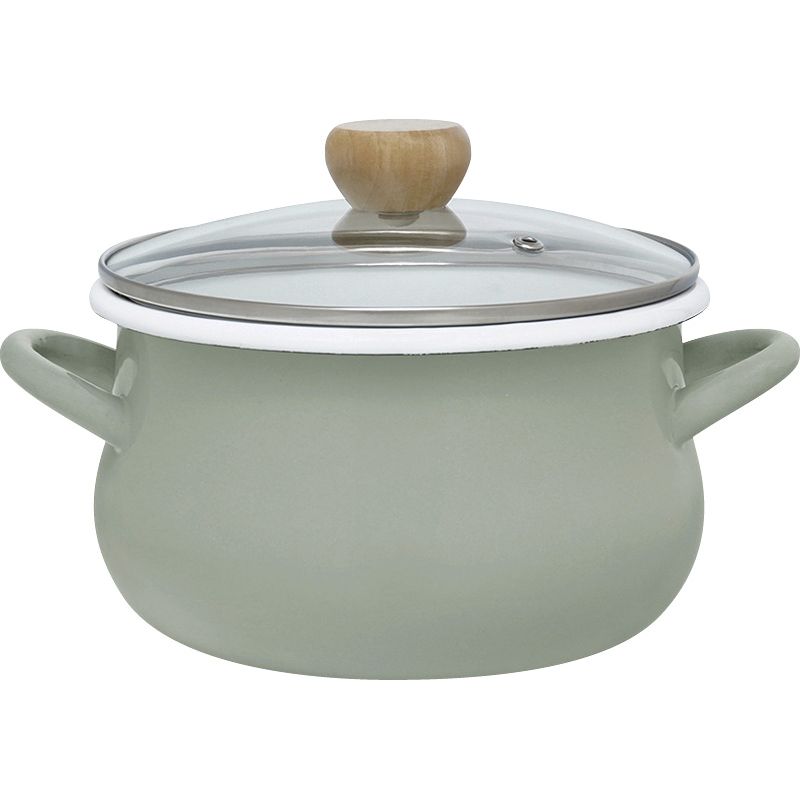 【ギフト】ストクック IH対応ホーロークッキングポット20cm グリーン 【北海道・沖縄・離島配送不可】