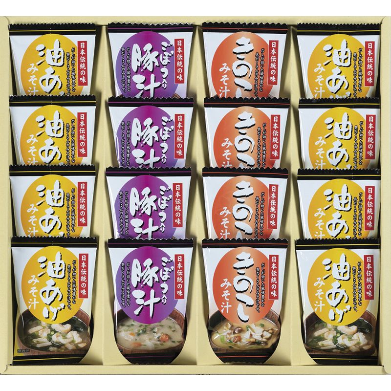 【ギフト】フリーズドライ「お味噌汁三種の味詰合せ」 L-E 【北海道・沖縄・離島配送不可】