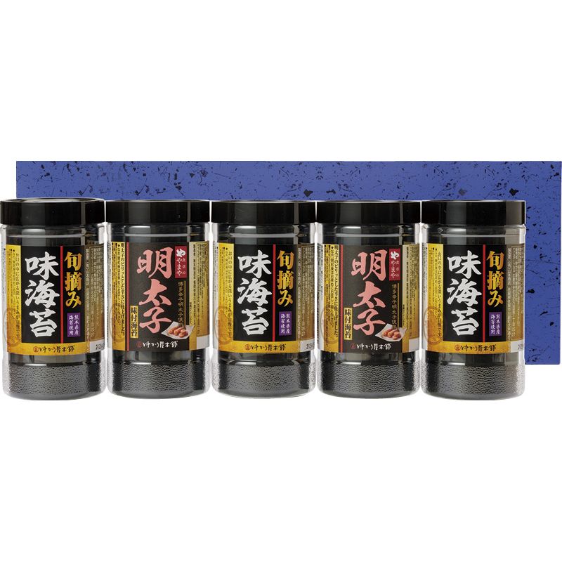 【ギフト】食卓のやまや 博多辛子明太子味海苔&旬摘み味海苔セット L-B 【北海道・沖縄・離島配送不可】