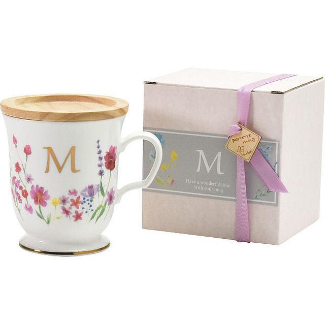 【ギフト】パルテール イニシャルマグ 「M」 【北海道・沖縄・離島配送不可】