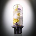【ギフト】プリマ ガラスドームの供花 胡蝶蘭(造花) 【北海道・沖縄・離島配送不可】