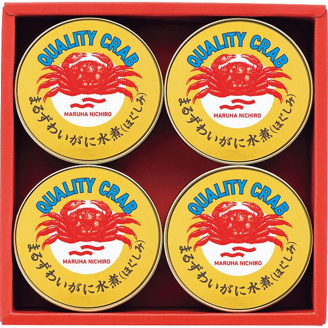 【ギフト】マルハニチロ まるずわいがに缶詰詰合せ 4缶入 【北海道・沖縄・離島配送不可】