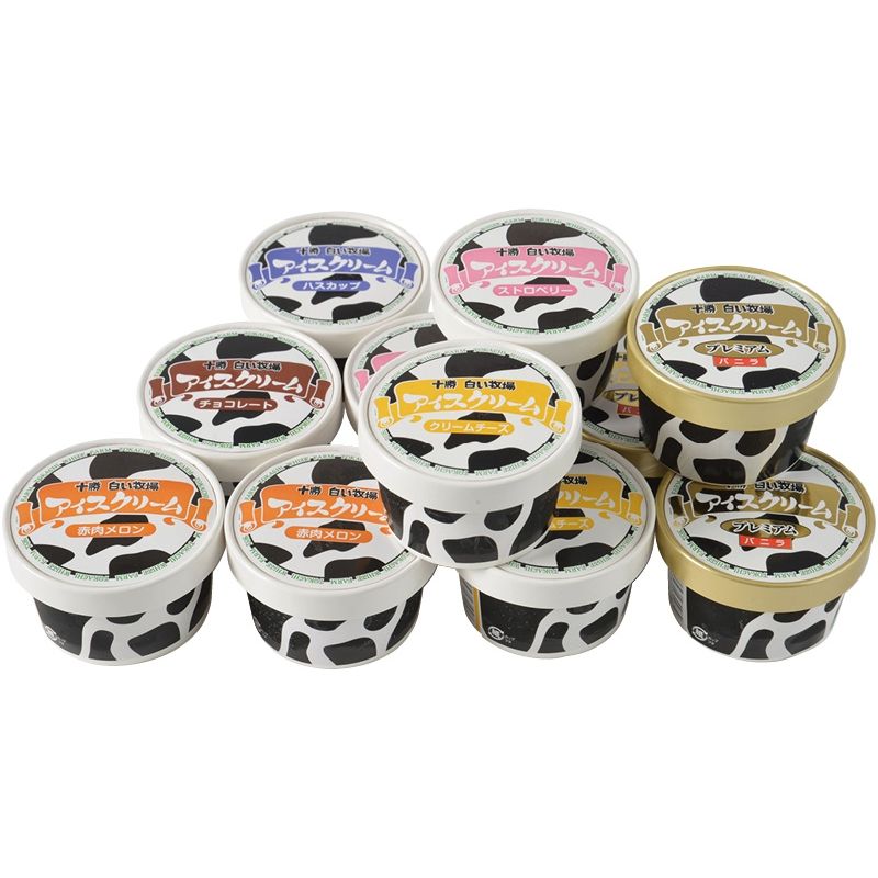 【お歳暮ギフト】十勝白い牧場アイスコレクション 【申込締切12/18、お届け期間11月末～12/26】 【北海道・沖縄・離島配送不可】