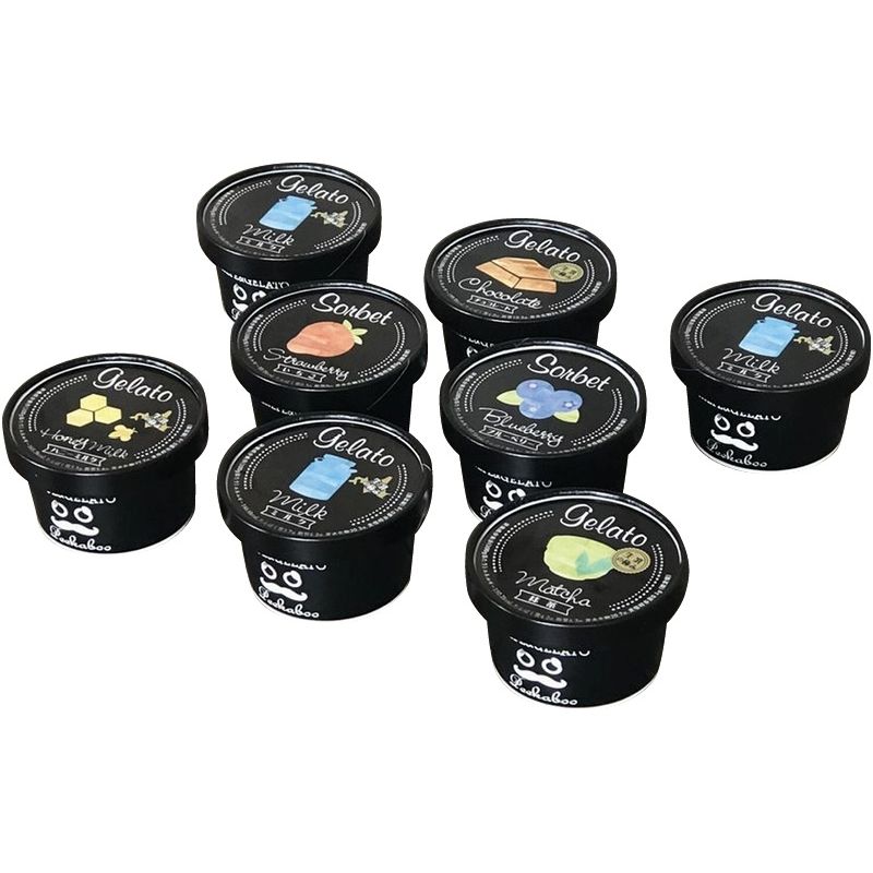 【お歳暮ギフト】Peekaboo(ピカブー) 北海道★搾りたて生乳の極みジェラート8個セット 【申込締切12/15、お届け期間11月末～12/26】 【北海道・沖縄・離島配送不可】