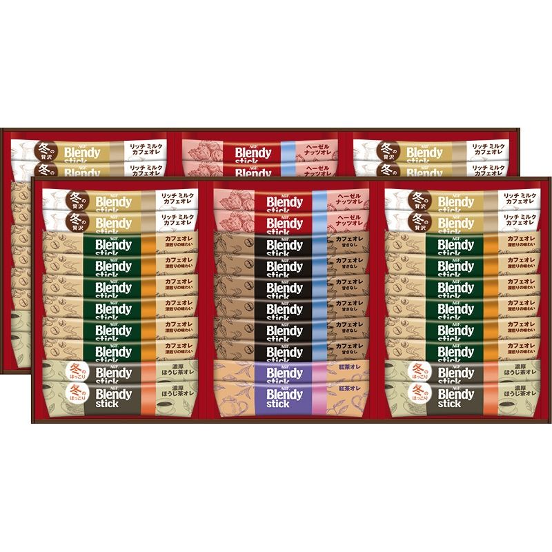 【お歳暮ギフト】AGF ブレンディスティックウィンターカフェオレコレクション 【申込締切12/19、お届け期間11月末〜12/26】 【北海道・沖縄・離島配送不可】