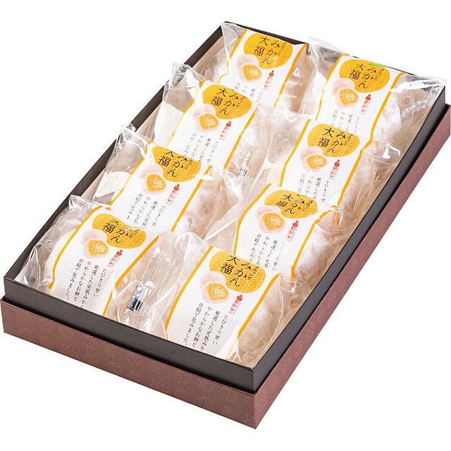 【お歳暮ギフト】新杵堂 まるごとみかん大福(8個) 【申込締切12/19、お届け期間11月末〜12/19】【全国..