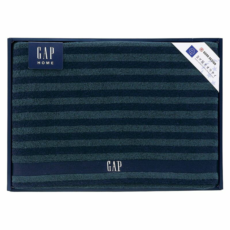 樂天商城 - 【ギフト】GAP HOME NEW ボーダーギフト バスタオル 【北海道・沖縄・離島配送不可】