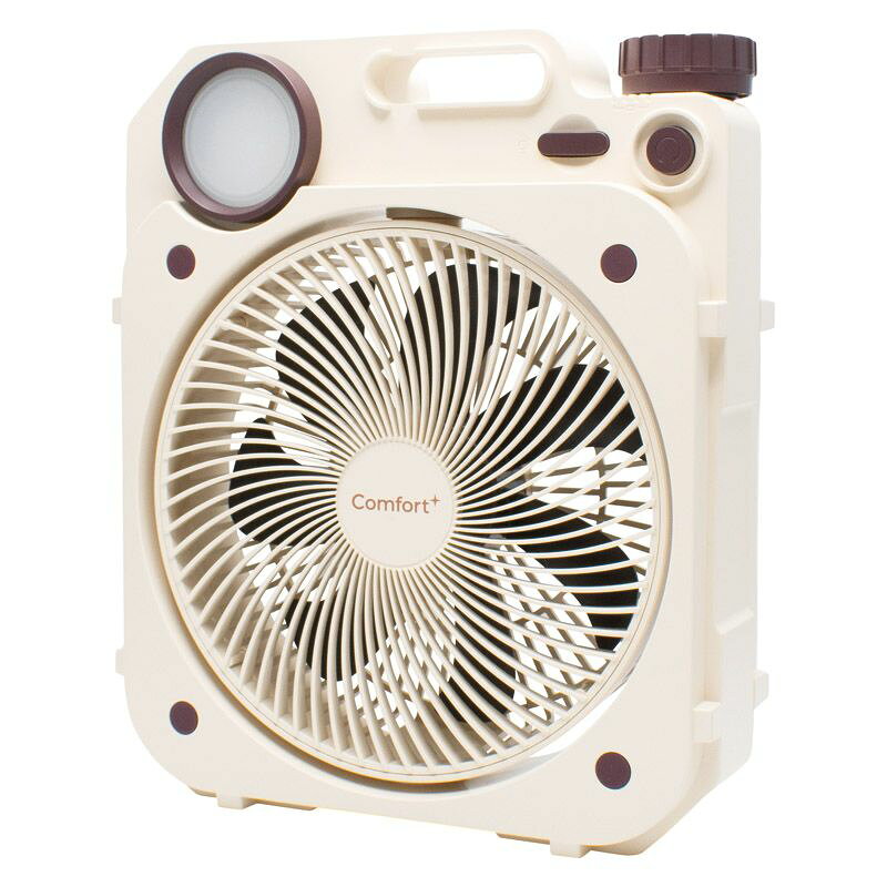 【ギフト】Comfort+ 充電式薄型送風扇 Air Force Fan クリームベージュ AF8-17B 【北海道・沖縄・離島配送不可】