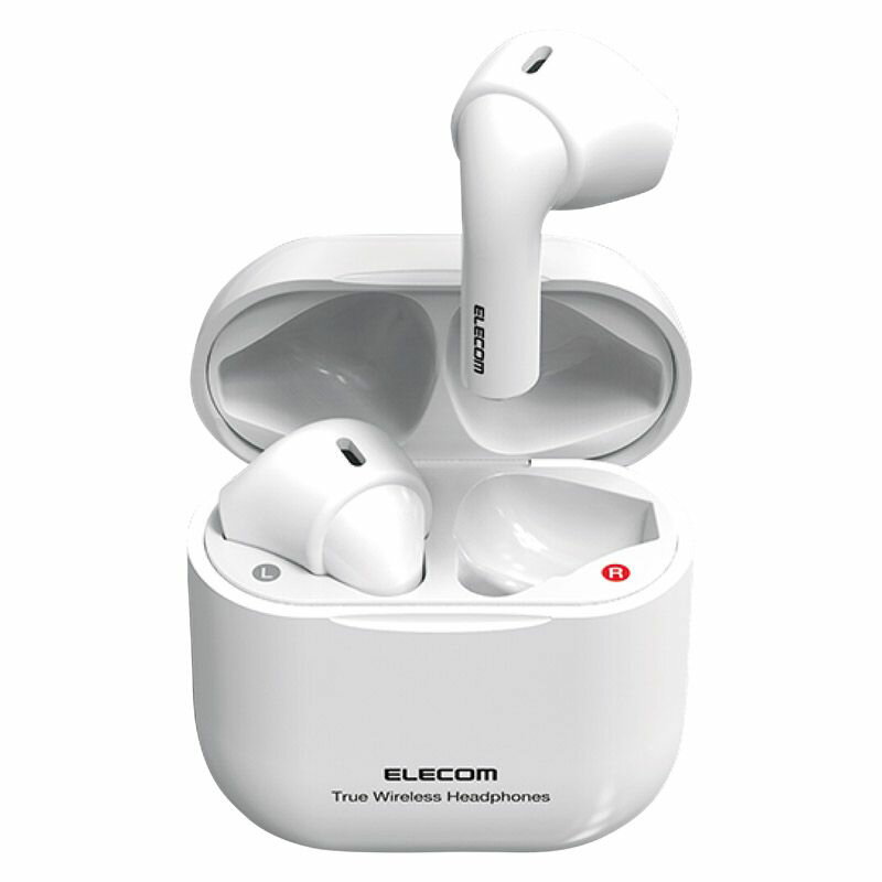 【ギフト】ELECOM ワイヤレスBluetoothヘッドホン ホワイト LBT-TWS11WH 【北海道・沖縄・離島配送不可】