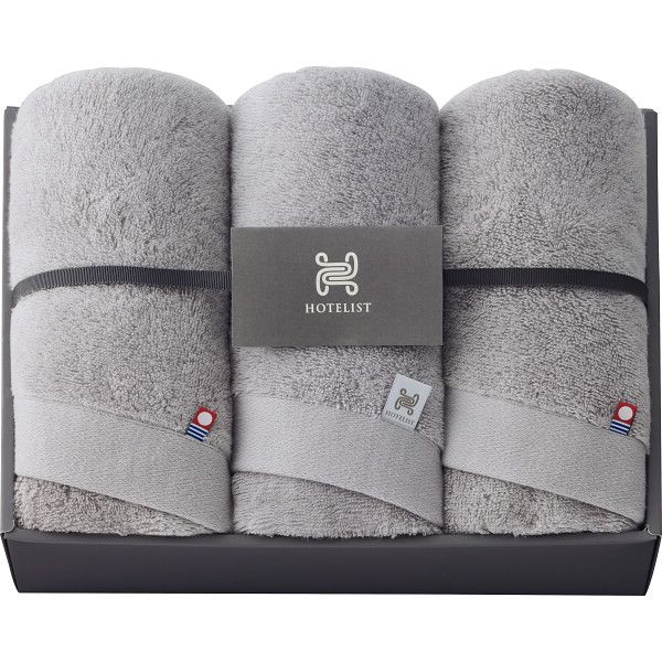 Face Towel - 【ギフト】HOTELIST フェイスタオル3枚セット グレージュ 【北海道・沖縄・離島配送不可】