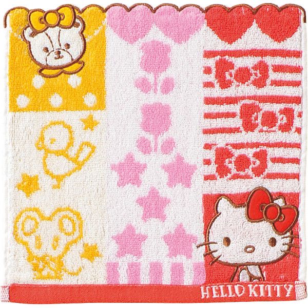 Towels, Handkerchieves - 【ギフト】サンリオキャラクターズ シャンブル ミニタオル ハローキティ シャンブル 【北海道・沖縄・離島配送不可】