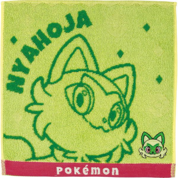Accessories - 【ギフト】ポケモン タオルハンカチ ニャオハ 【北海道・沖縄・離島配送不可】