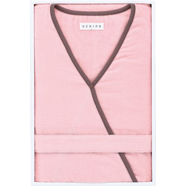 【ギフト】UCHINO エアリータッチレディスローブ L ピンク 【北海道・沖縄・離島配送不可】